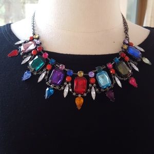 Multi-Colored Rhinestone Necklace